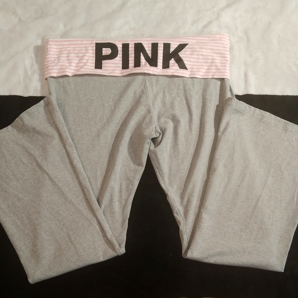 SOLD SOLD Nwot Victoria's Secret Pink Originals Flare Fold Over Leggings. XXL.